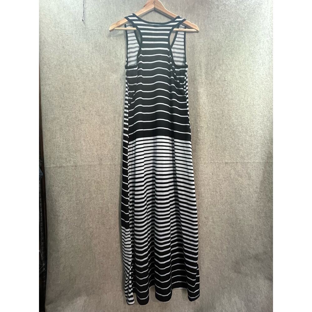 Faded Glory Black‎ White Strip Dress Size Large - Picture 7 of 7